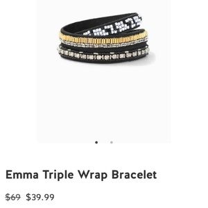 Stella & Dot Emma triple wrap bracelet